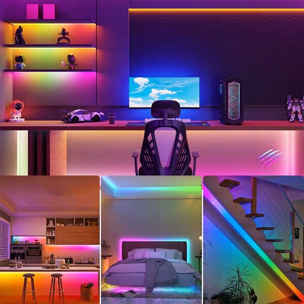 Bílý LED pásek 24 V, 5 m