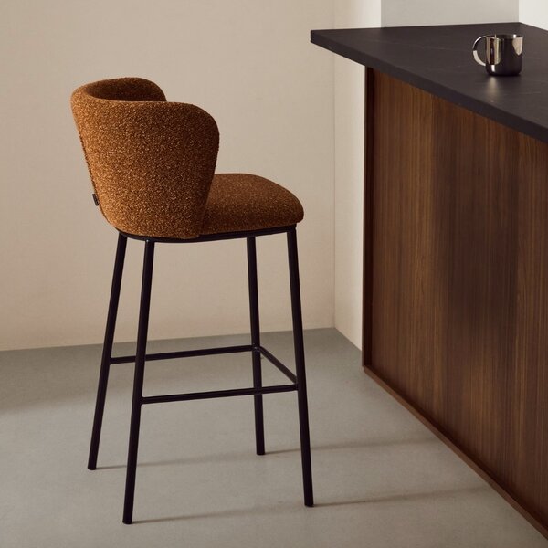 Kave Home Terakotová barová židle Ciselia 75 cm