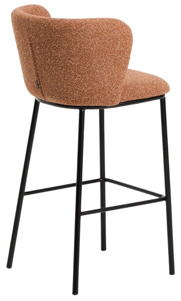 Kave Home Terakotová barová židle Ciselia 75 cm