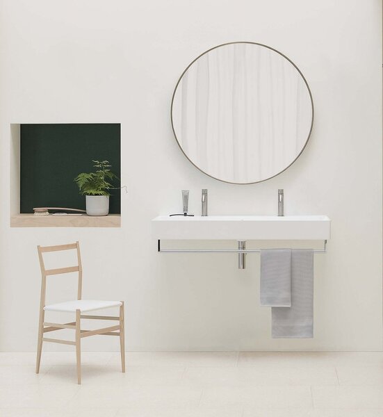 GSI Sapho, KUBE X keramické umyvadlo 120x47 cm, 2 otvory, bílá ExtraGlaze
