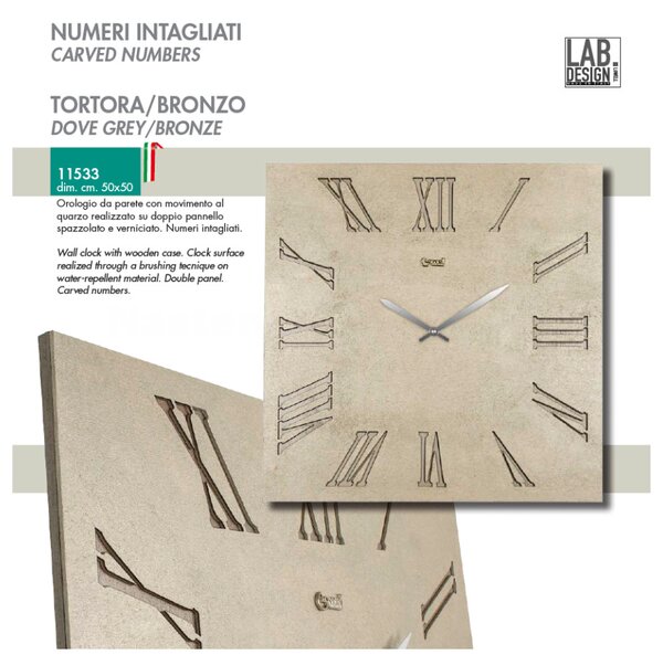 Lowell Italy Designové nástěnné hodiny 11533 Lowell 50cm