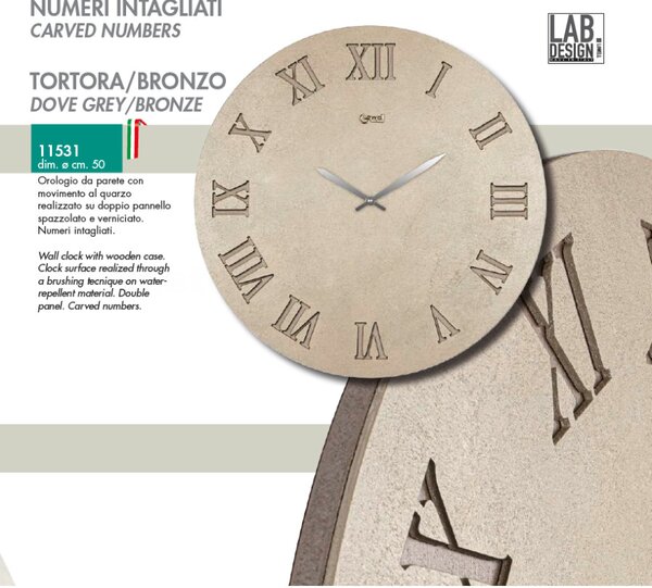 Lowell Italy Designové nástěnné hodiny 11531 Lowell 50cm