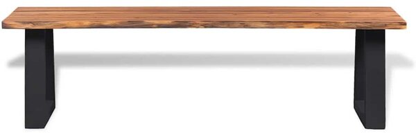 Lavice z masivního akáciového dřeva 145 cm 245687