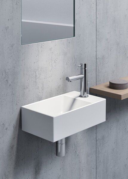 GSI Sapho, KUBE X keramické umyvadlo 40x23 cm, bílá ExtraGlaze