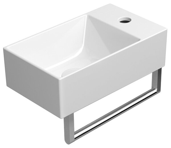 GSI Sapho, KUBE X keramické umyvadlo 40x23 cm, bílá ExtraGlaze
