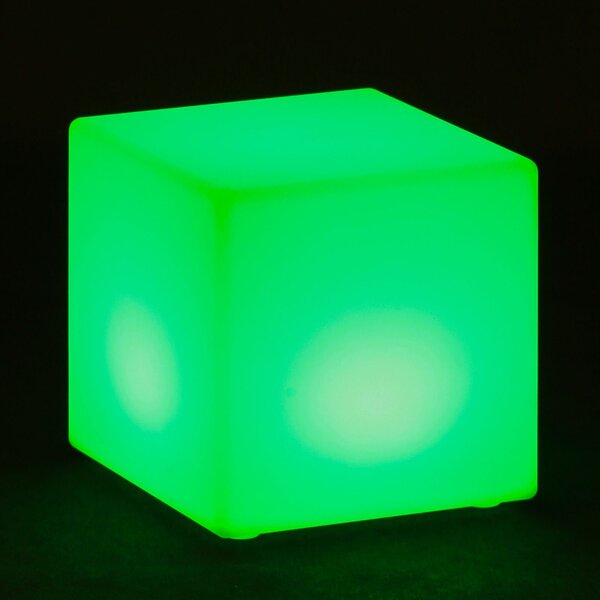 LED svítící taburet, 30 x 30 x 30 cm
