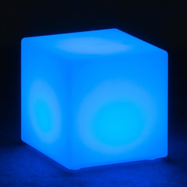 LED svítící taburet, 30 x 30 x 30 cm