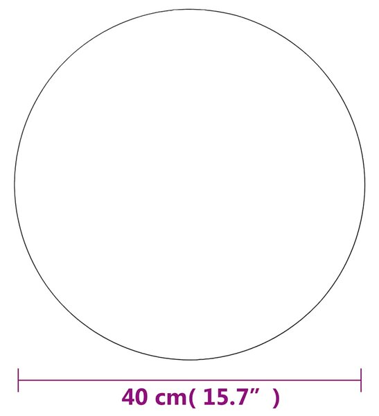 Nástěnné zrcadlo 40 cm kulaté sklo 245702