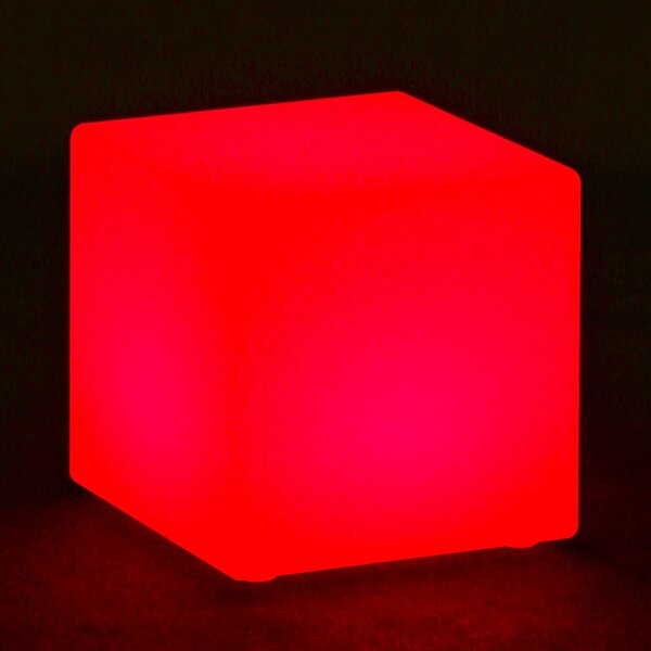 LED svítící taburet, 30 x 30 x 30 cm