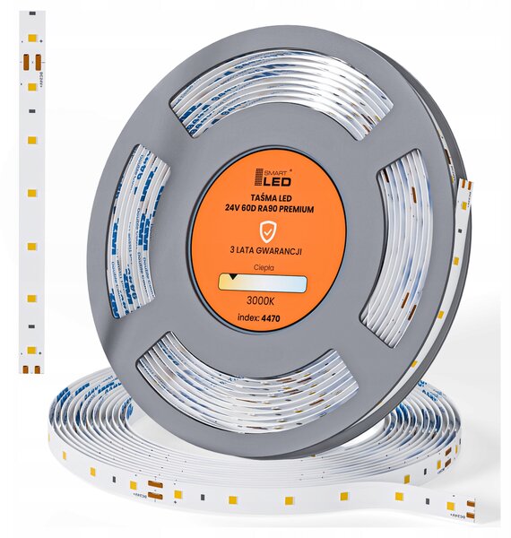 Bílý LED pásek 24 V, 3000 K, 1 m – teplá bílá