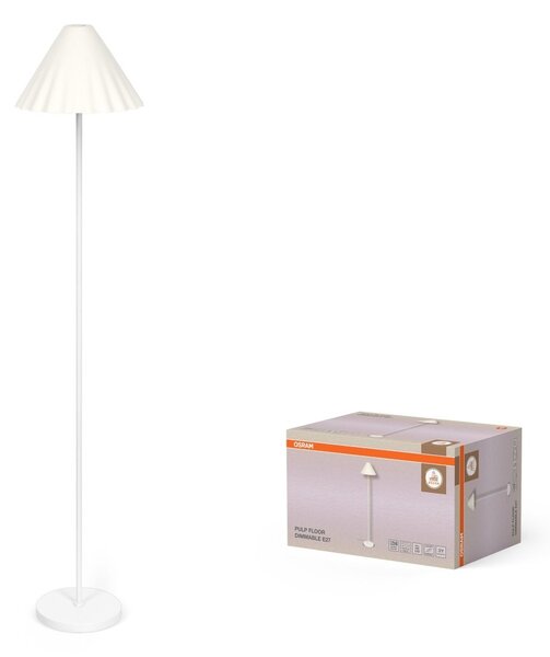 Stojací lampa Decor Pulp E27 stmívatelná, Bílá
