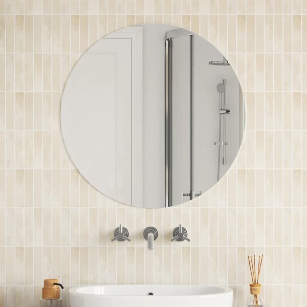 Nástěnné zrcadlo 70 cm kulaté sklo 245705