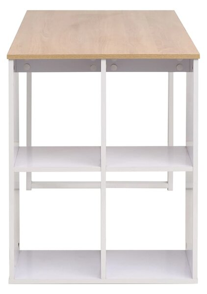 Psací stůl 120 x 60 x 75 cm dub a bílý 245720