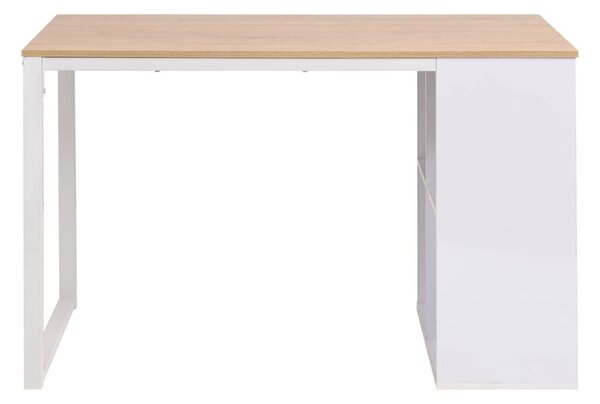 Psací stůl 120 x 60 x 75 cm dub a bílý 245720