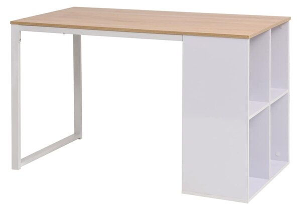 Psací stůl 120 x 60 x 75 cm dub a bílý 245720