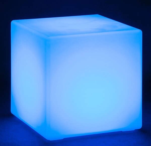 LED svítící stolek/taburet, 60 x 60 x 60 cm