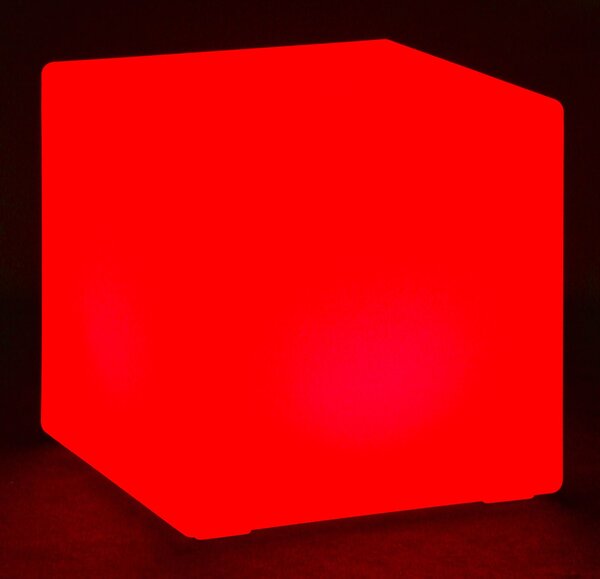 LED svítící stolek/taburet, 60 x 60 x 60 cm