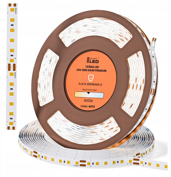 Bílý LED pásek 24 V, 4000 K, 1 m – neutrální bílá