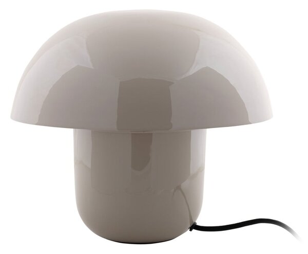 Šedá stolní lampa s kovovým stínidlem (výška 25 cm) Fat Mushroom – Leitmotiv