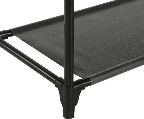 Stojan na oblečení ocel a netkaná textilie 55x28,5x175 cm černý 245742