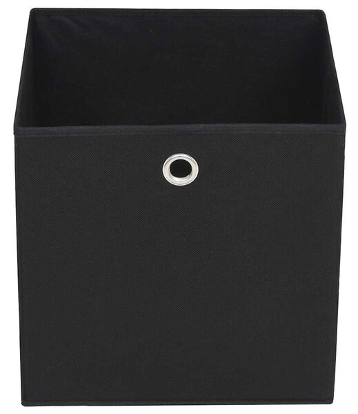 Úložné boxy 4 ks netkaná textilie 32 x 32 x 32 cm černé 245745