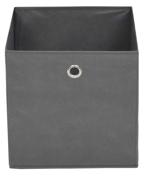 Úložné boxy 10 ks netkaná textilie 32 x 32 x 32 cm šedé 245748