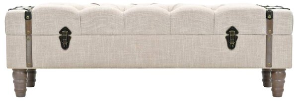 Úložná lavice masivní dřevo a ocel 111 x 34 x 37 cm 245763
