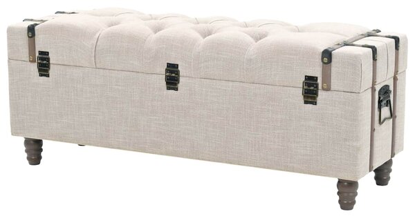 Sada úložných lavic 3 kusy masivní dřevo a ocel 112x37x45 cm 245762