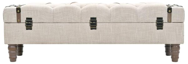Úložná lavice masivní dřevo a ocel 111 x 34 x 37 cm 245763