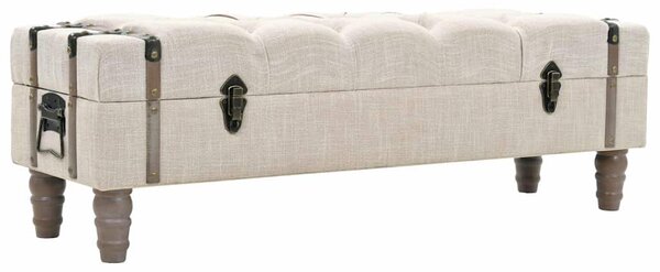 Úložná lavice masivní dřevo a ocel 111 x 34 x 37 cm 245763