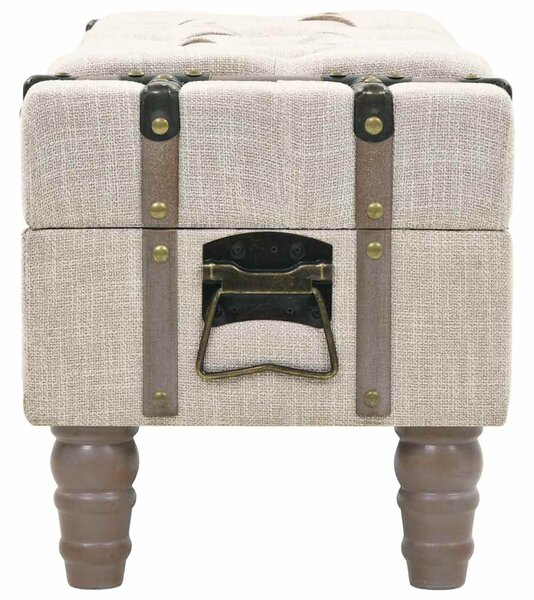 Úložná lavice masivní dřevo a ocel 111 x 34 x 37 cm 245763