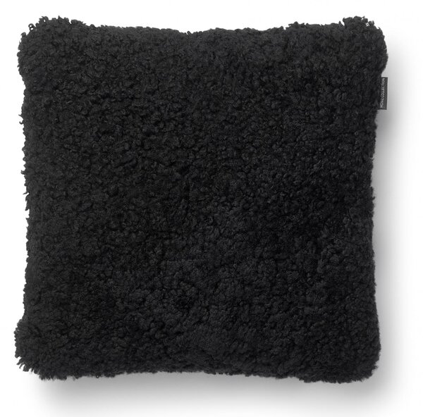 Skinnwille Home Collection Polštář australská kožešina Curly, černá, 45x45 cm