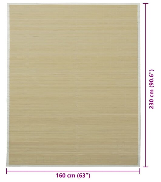 Koberec bambus 160 x 230 cm přírodní 245821