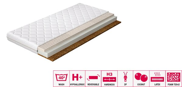 Eltap Latexová matrace Mokka Hypoalergenní potah Rozměry matrace (cm): 200x80