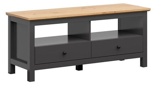 HESEN televizní stolek RTV2S/6/14, grafit/dub artisan