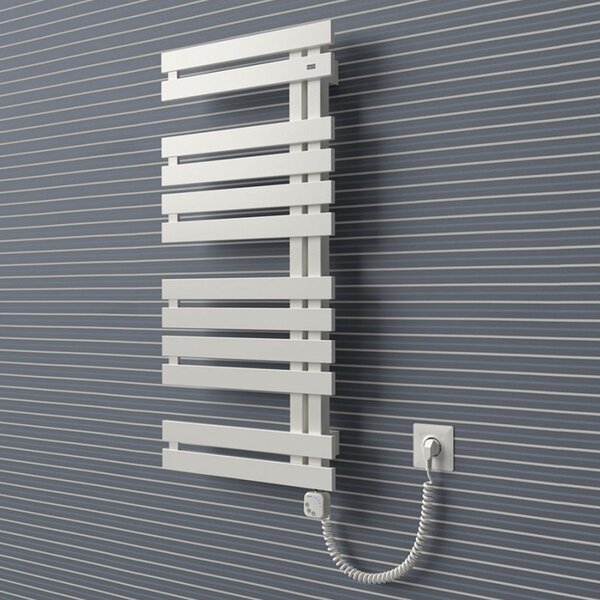 BPS-koupelny Elektrický koupelnový radiátor Crivitz E CR-E 8050-06, připojení typ 06, 50x89 cm, bílá RAL 9016