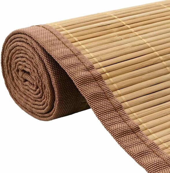 Koberec bambus 100 x 160 cm hnědý 245822