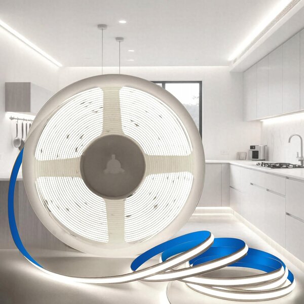 Bílý LED pásek 24 V, 13 W, 1430 lm, 1 m – studená bílá