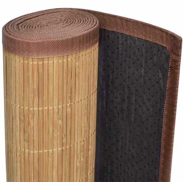 Koberec bambus 100 x 160 cm hnědý 245822