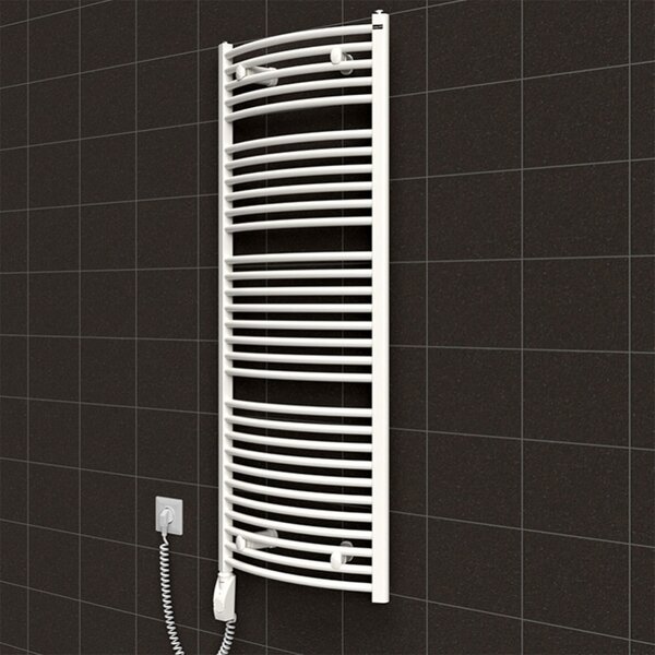 BPS-koupelny Elektrický koupelnový radiátor Hermes E 25-02, připojení typ 02, 50x74 cm, bílá RAL 9016