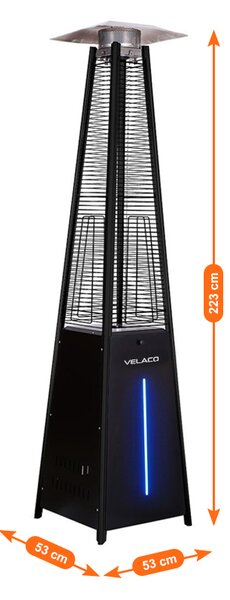 BPS-koupelny Plynový terasový ohřívač HELIOS-LED