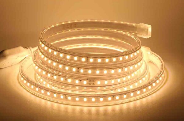 LED pásek 230 V, 5×8 mm, 1 m – neutrální bílá, IP67