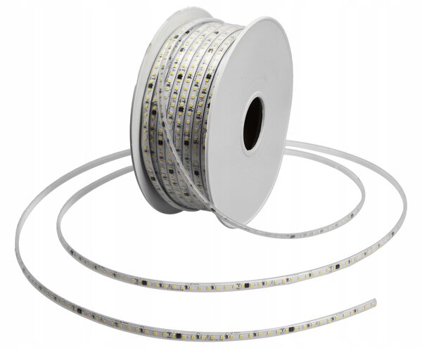 LED pásek 230 V, 5×8 mm, 1 m – neutrální bílá, IP67