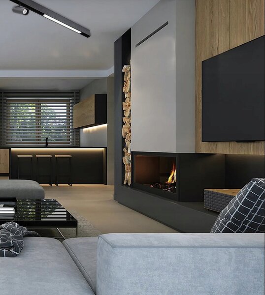 Lištové LED svítidlo 24 W, 4000 K, 2160 lm, neutrální bílá, IP20, CRI 90, 2 × 60 × 2 cm