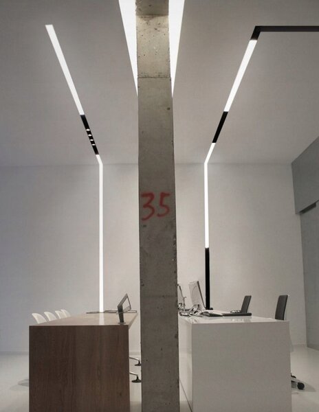 Lištové LED svítidlo 24 W, 4000 K, 2160 lm, neutrální bílá, IP20, CRI 90, 2 × 60 × 2 cm