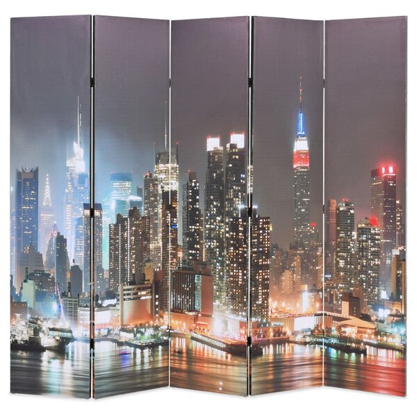 Skládací paraván 200 x 170 cm New York by Night 245863