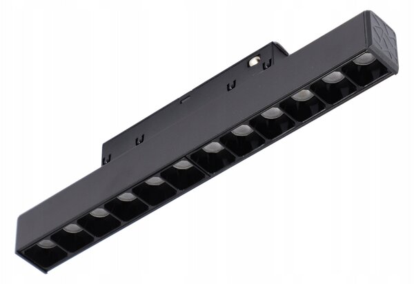 Lištové LED svítidlo 12 W, 3000 K, 1080 lm, teplá bílá, IP20, CRI 90, 2 × 22 × 2 cm