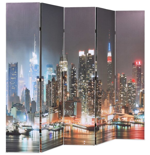 Skládací paraván 200 x 170 cm New York by Night 245863