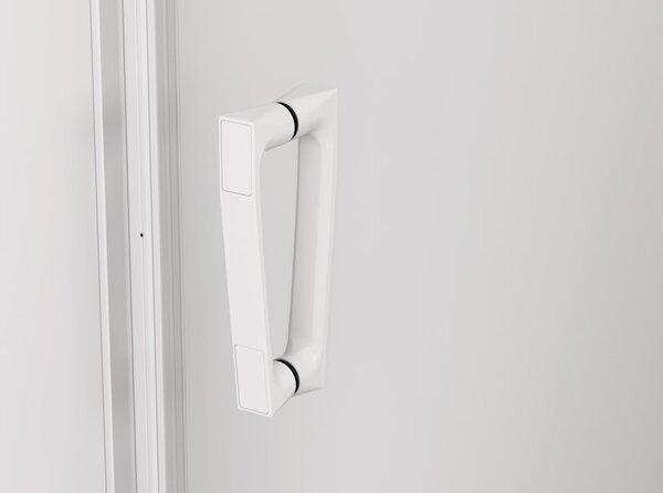Ronal CADURA CA2C dvoukřídlé sprchové dveře 75 cm Šířka: 750 mm, Profil: Bílá, Sklo: Hladké čiré