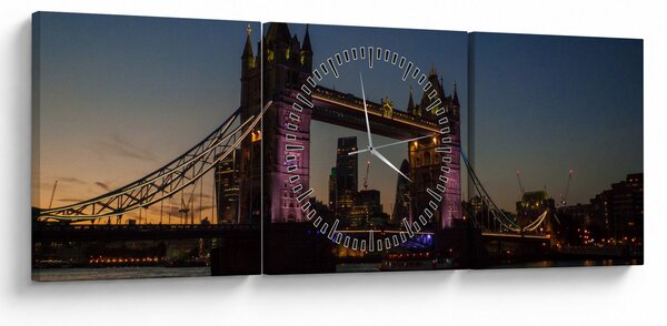 Obraz - Tower bridge (s hodinami) (90x30 cm)